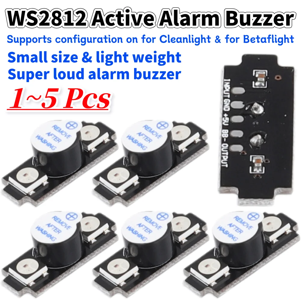 Drone Battery Alarm - WS2812 Aktif Alarm Buzzer Renkli RGB