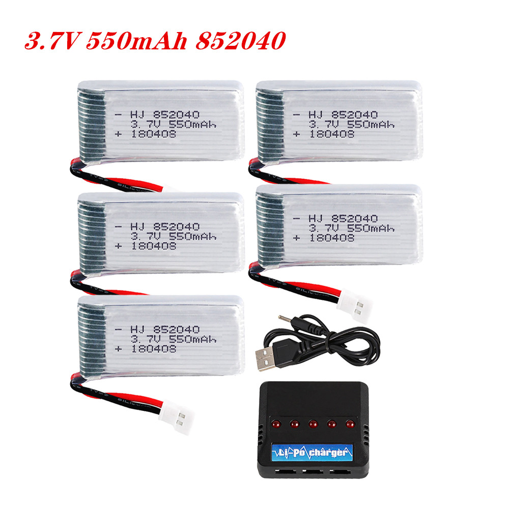 Drone Battery Charger - 3.7V 550mAh 25C Lipo Pil 852040