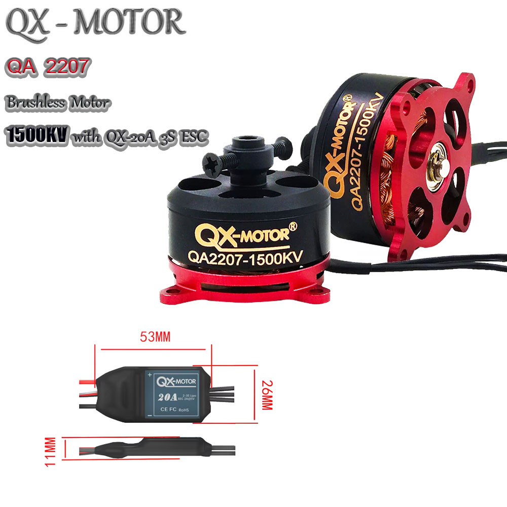 Drone Battery 3S - RC Multirotor Güç Kombosu, QX-MOTOR QA2207