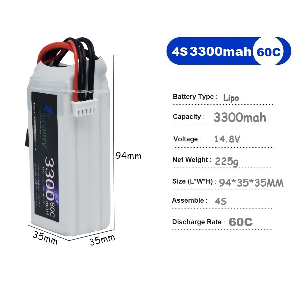 LiPo şarj edilebilir pil 4S 33 - Drone Battery Connector incelemesi ve fiyatı