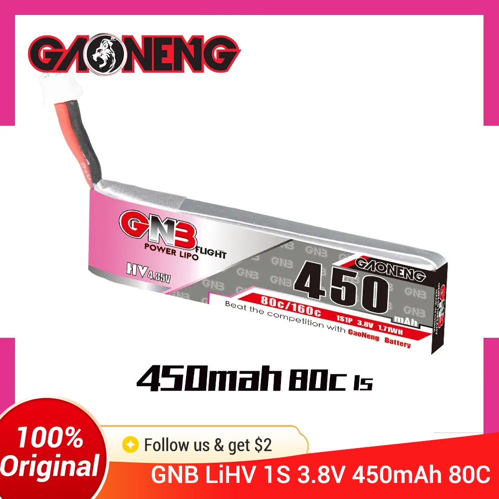 GAONENG GNB 1S 450mAh 80C/160C - Drone Battery Li-Ion incelemesi ve fiyatı