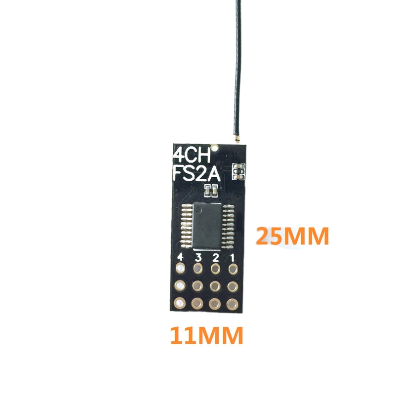 Flysky FS2A Mini Alıcı 4CH AFH - Drone Battery Plate incelemesi ve fiyatı